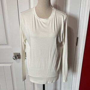 SHEIN Classic Cream Long Sleeve Top